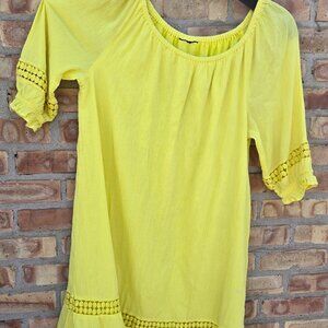 Bright Yellow Dress Cover Up